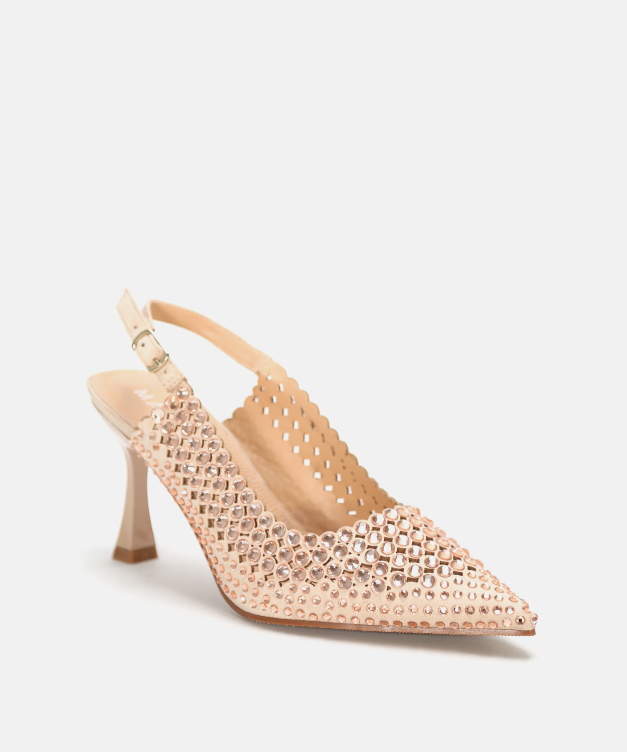 Zapato tac&oacute;n destalonado strass image number null